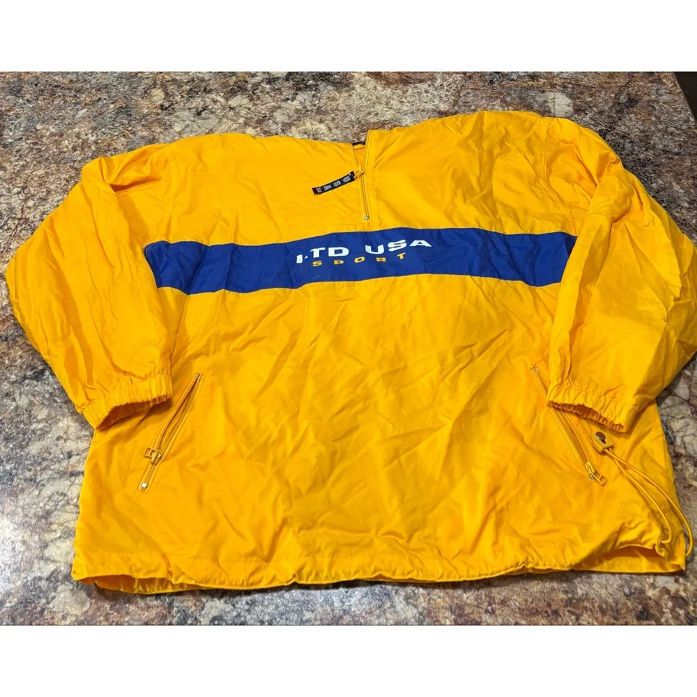 Vintage 90s LIMITED America “LTD USA Sport 63” Pullover Windbreaker